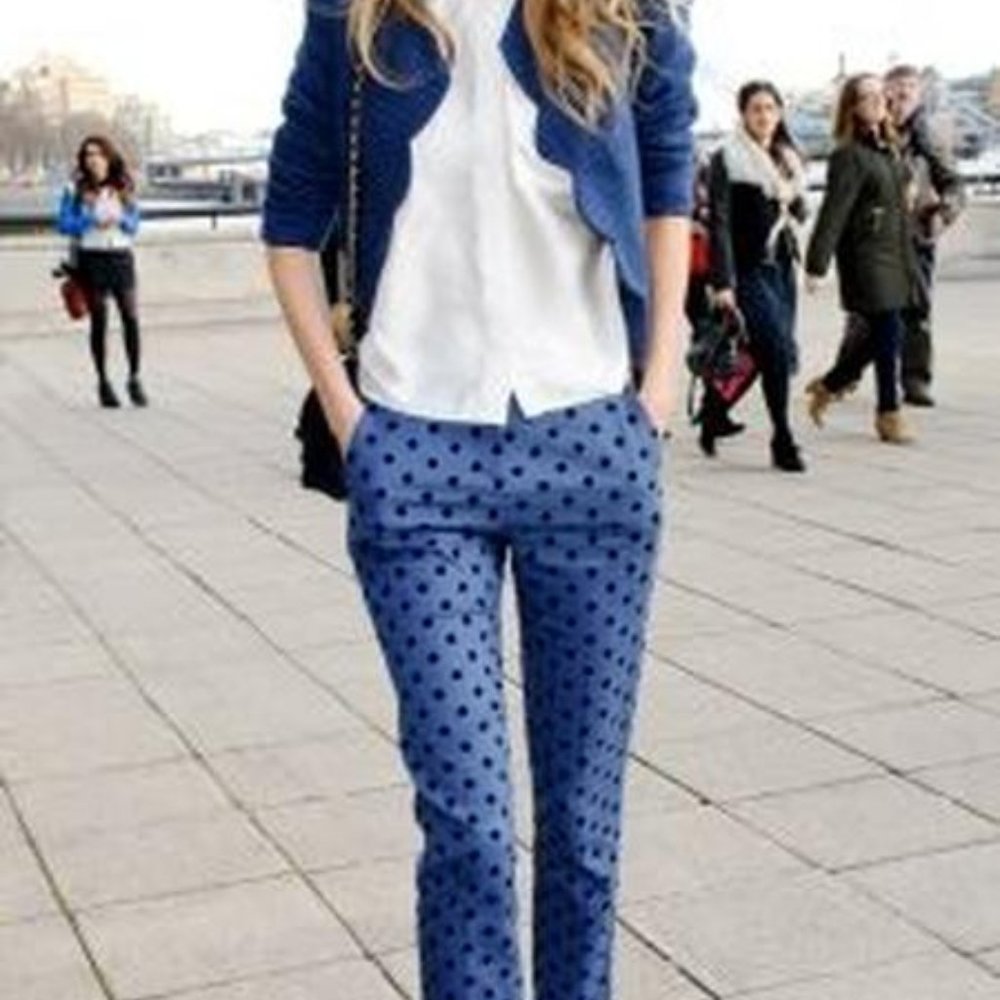 Dolce & Gabbana Polka Dotted  Capri Jeans
